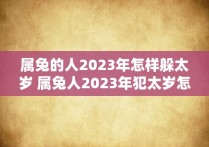 属兔的人2023年怎样躲太岁 属兔人2023年犯太岁怎么避免