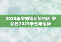 2023年癸卯兔运势吉凶 癸卯日2023辛丑年运势