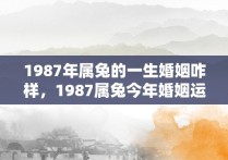 1987年属兔的一生婚姻咋样，1987属兔今年婚姻运怎么样 好吗