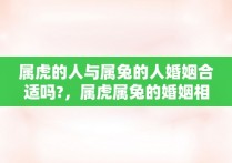 属虎的人与属兔的人婚姻合适吗?，属虎属兔的婚姻相配吗