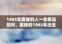 1983年属猪的人一生命运如何，属猪的1983年出生的人一生命运如何