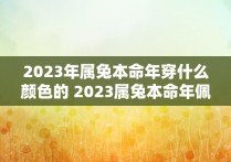 2023年属兔本命年穿什么颜色的 2023属兔本命年佩戴什么最好