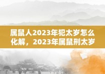 属鼠人2023年犯太岁怎么化解，2023年属鼠刑太岁怎么化解