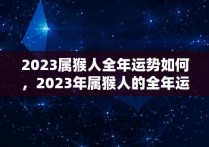 2023属猴人全年运势如何，2023年属猴人的全年运势如何