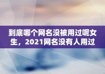 到底哪个网名没被用过呢女生，2021网名没有人用过的