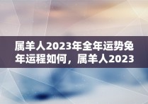 属羊人2023年全年运势兔年运程如何，属羊人2023年全年运势兔年结婚好吗